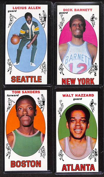 Lot of (27) 1969 Topps Basketball & (40) 1970 Topps Basketball Cards w. 1969 Connie Hawkins 